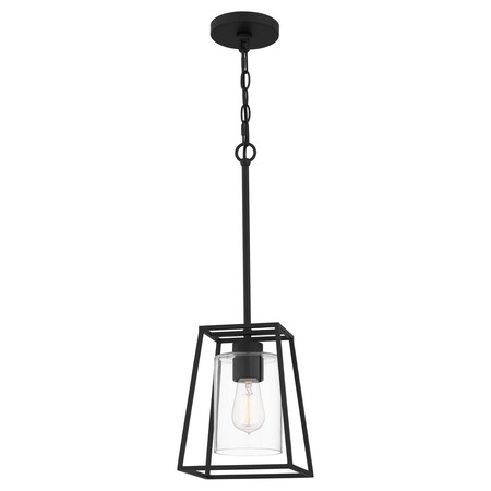 Quoizel Prescott Mini Pendant 1 Light Matte Black. PRC1508MBK